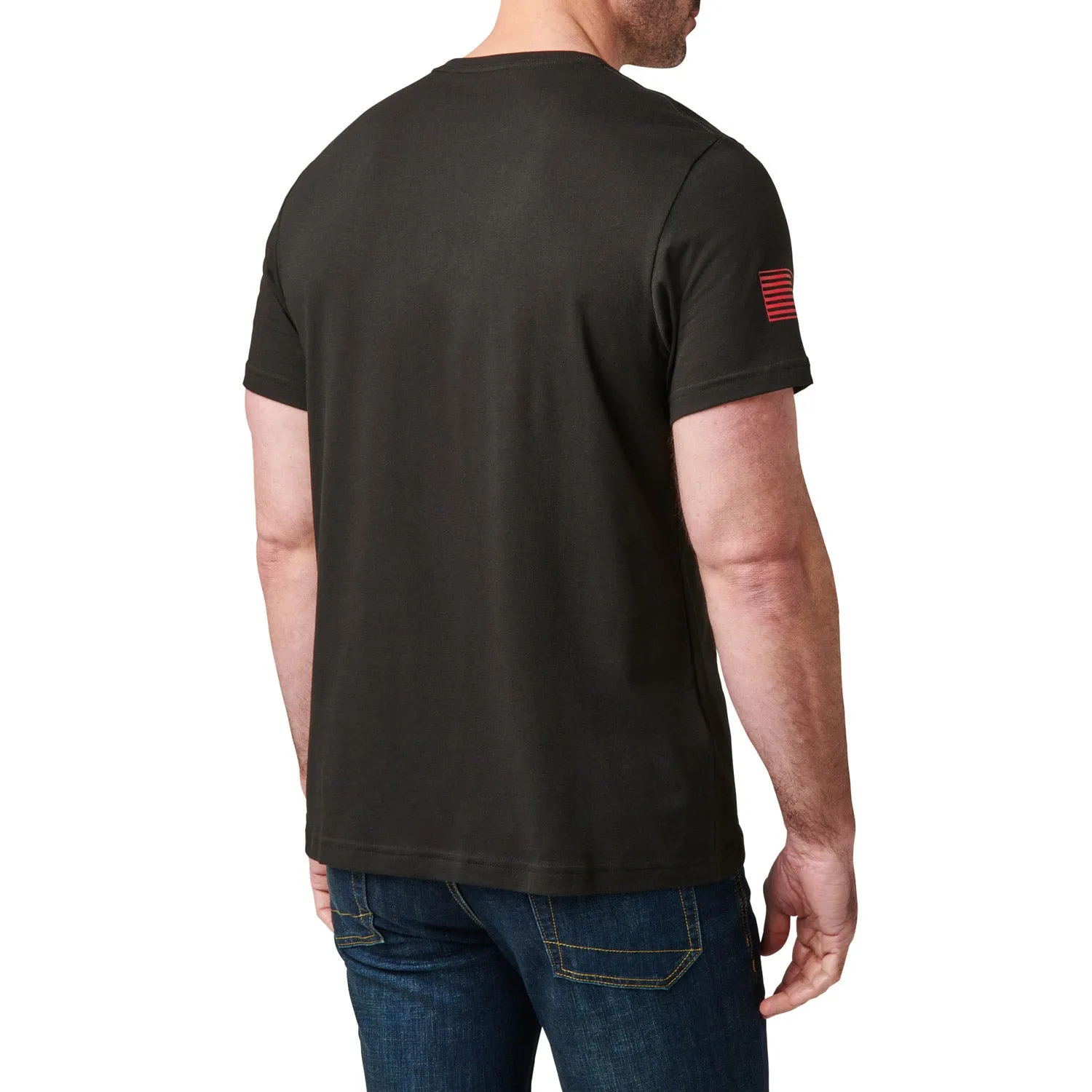 5.11 Tactical Men's USA Flag Fill Logo Graphic T-Shirt