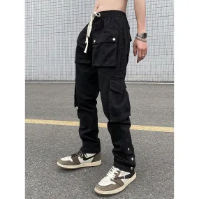 Adjustable Hem Drawstring Pants