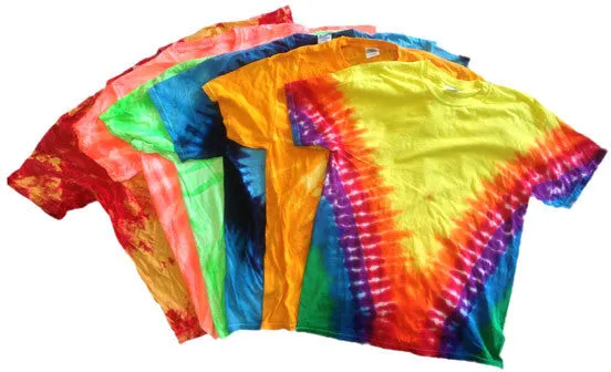 adult tie dye t-shirts s, m, lg, xl Case of 72