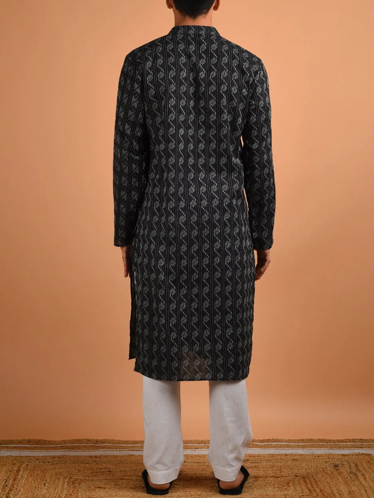 Arsh Cotton Kurta Black