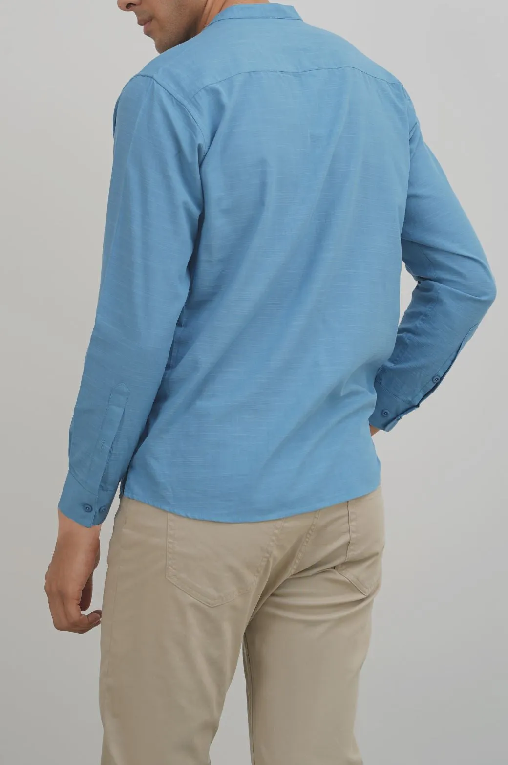 BAND COLLAR SHIRT