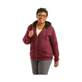 Berne Women's Everest Hooded Sweatshirt - Cabernet FINAL SALE!