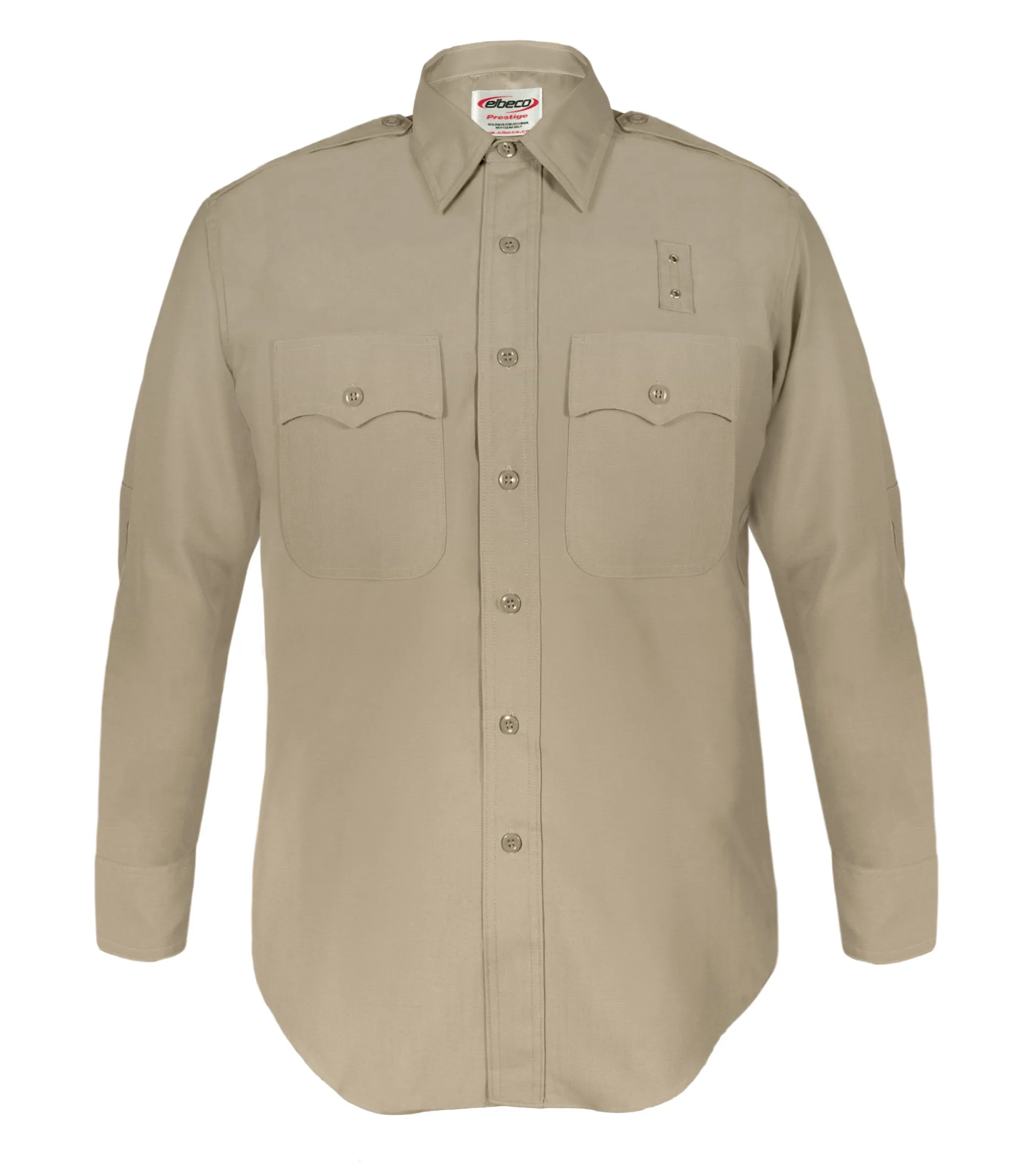 Class A Heavy Duty CHP (California Highway Patrol) Long Sleeve Shirts (Poly/Wool) - Men's (Tan)