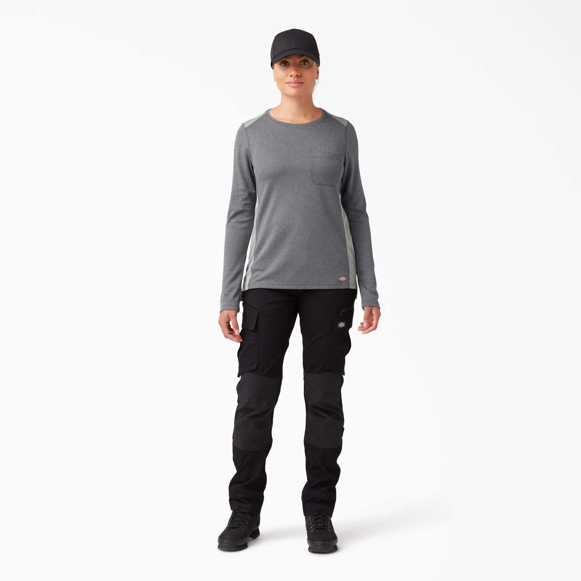 Dickies Women's Temp-IQ 365 Long Sleeve Pocket T-Shirt