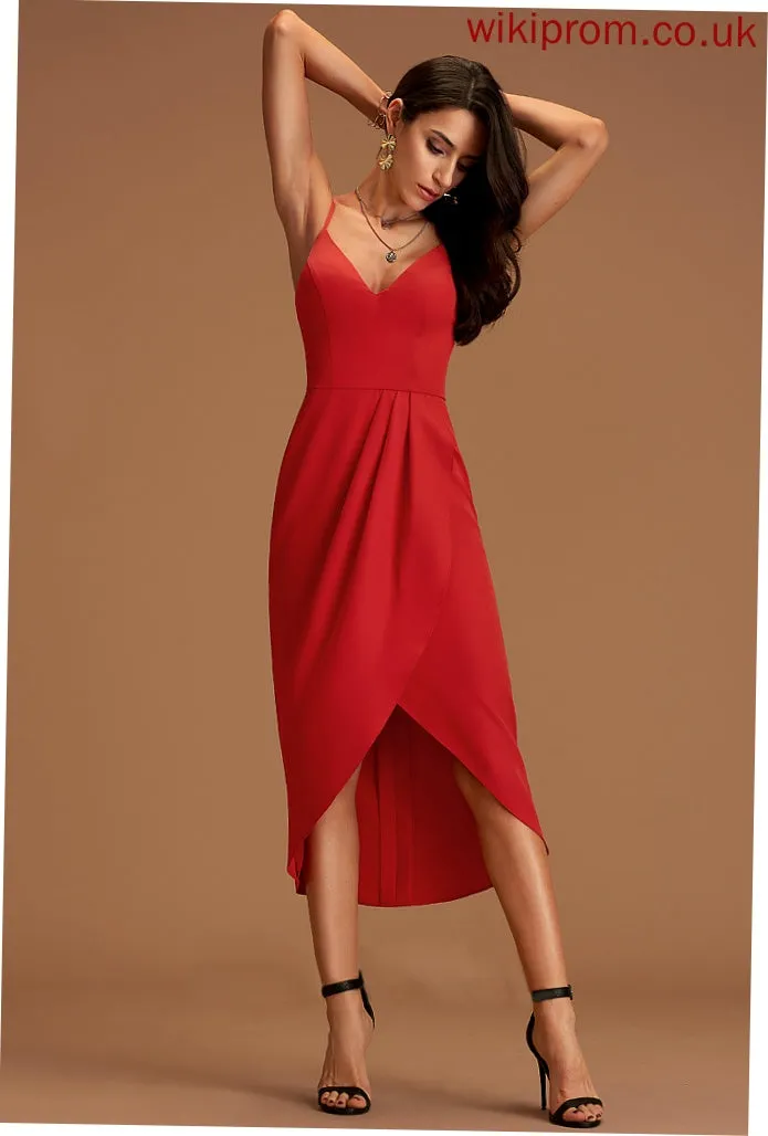 Dresses Shania V-Neck Crepe Formal Dresses A-line Stretch