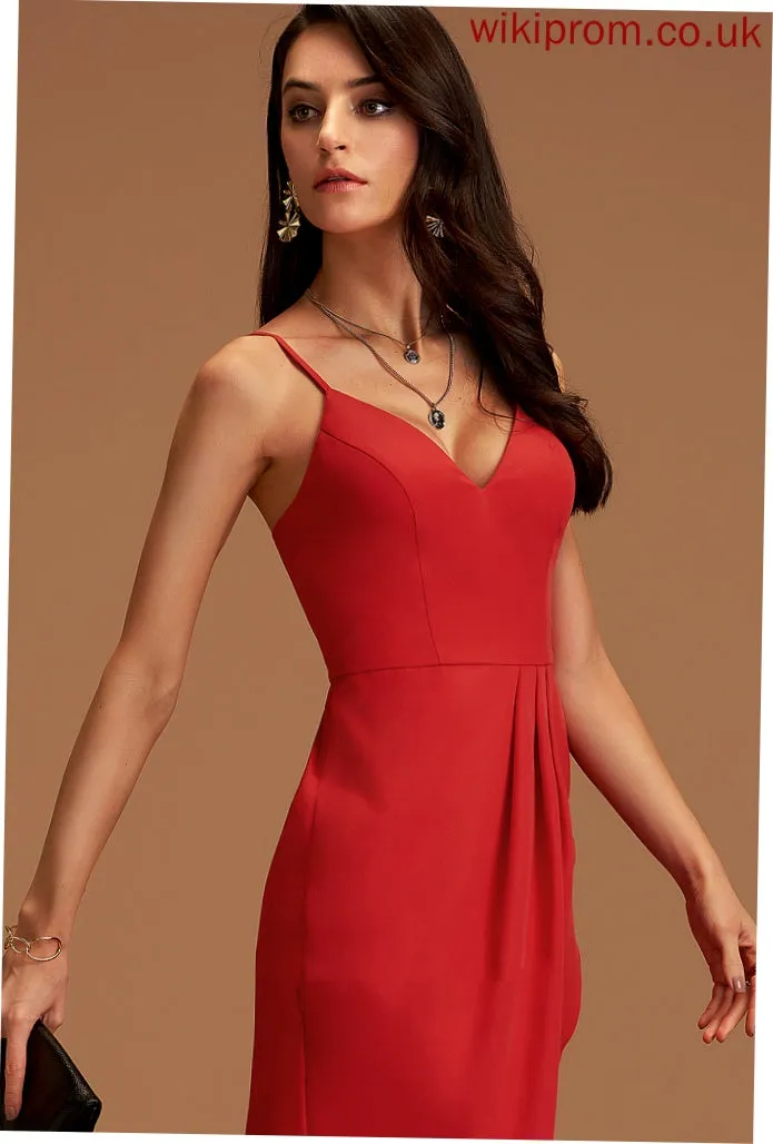 Dresses Shania V-Neck Crepe Formal Dresses A-line Stretch