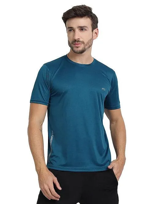 Dri-Fit T-Shirt for Men - Moisture-Wicking, Regular Fit - Vivid Blue