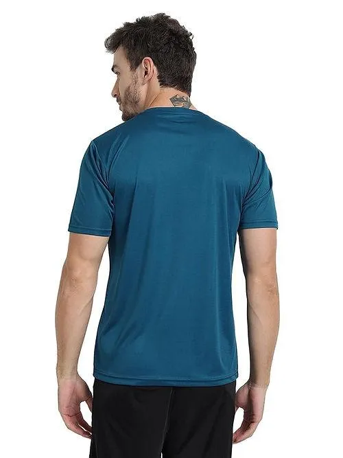 Dri-Fit T-Shirt for Men - Moisture-Wicking, Regular Fit - Vivid Blue