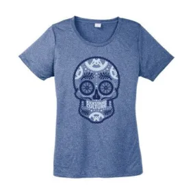 'Geared' Sugar Skull - Kickstand Culture Scoop Neck Tee - Women's