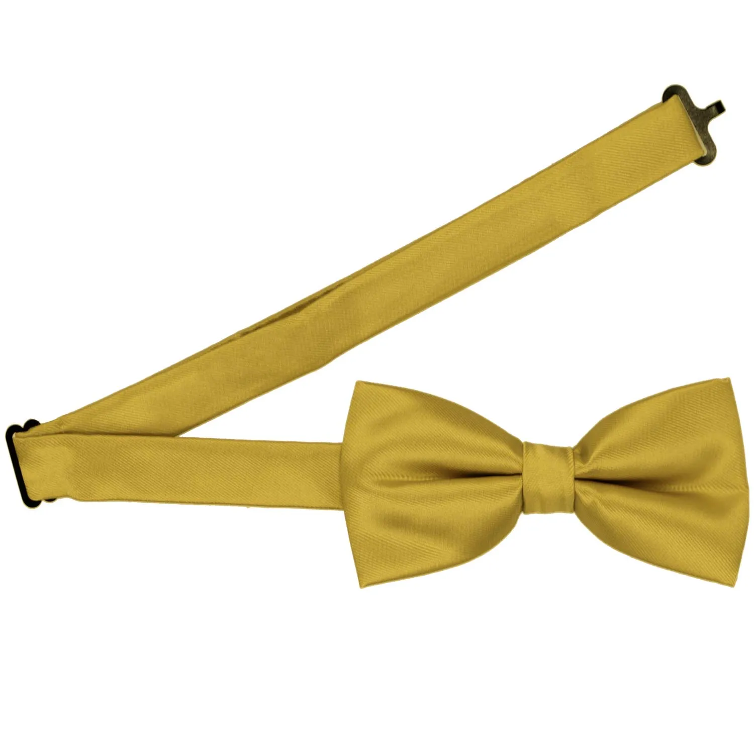 Gold Band Collar Bow Tie