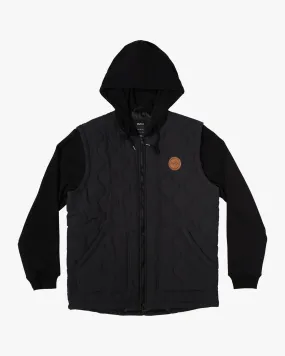 Grant Hooded Puffer Jacket - Black