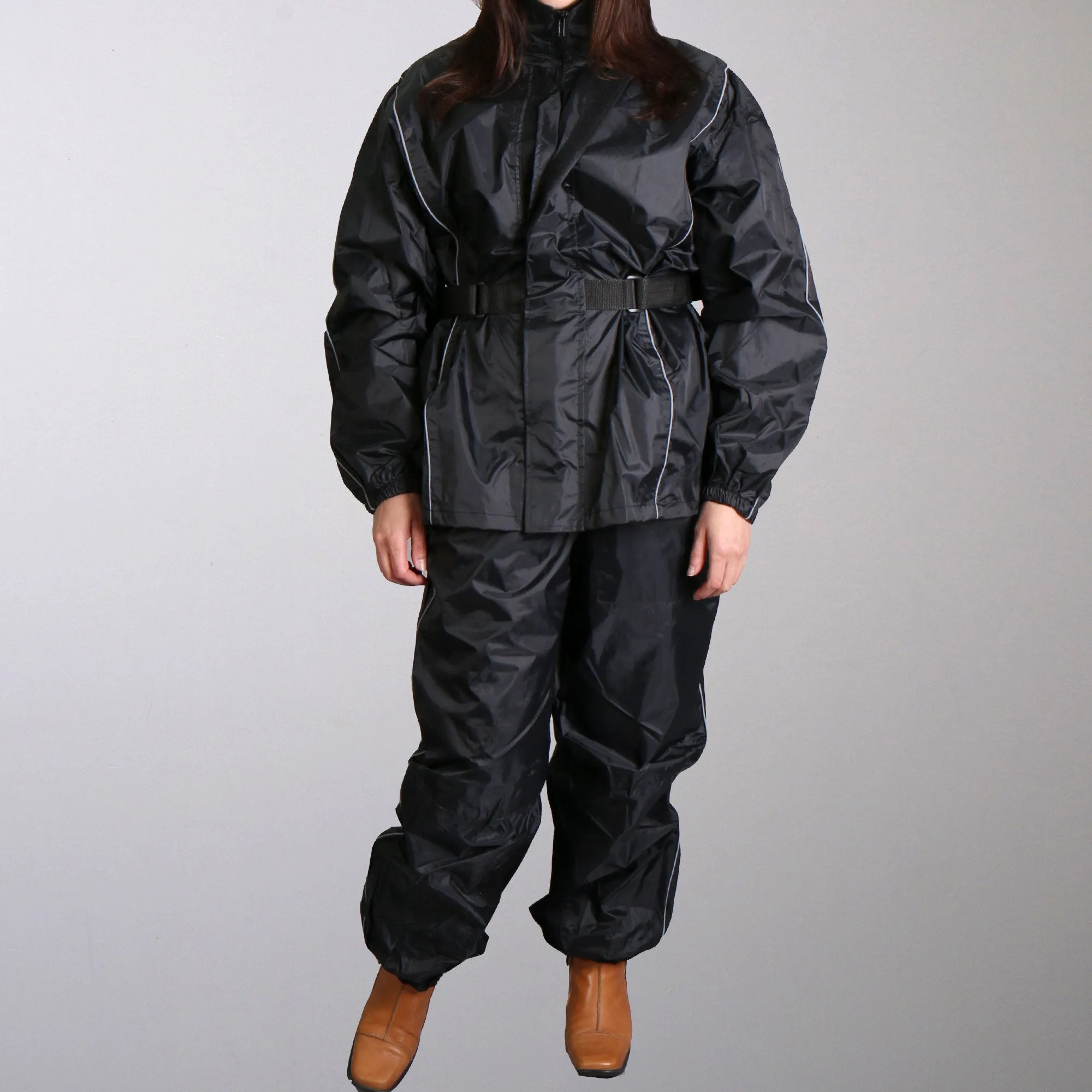 Hot Leathers Nylon Rain Suit w/Tote