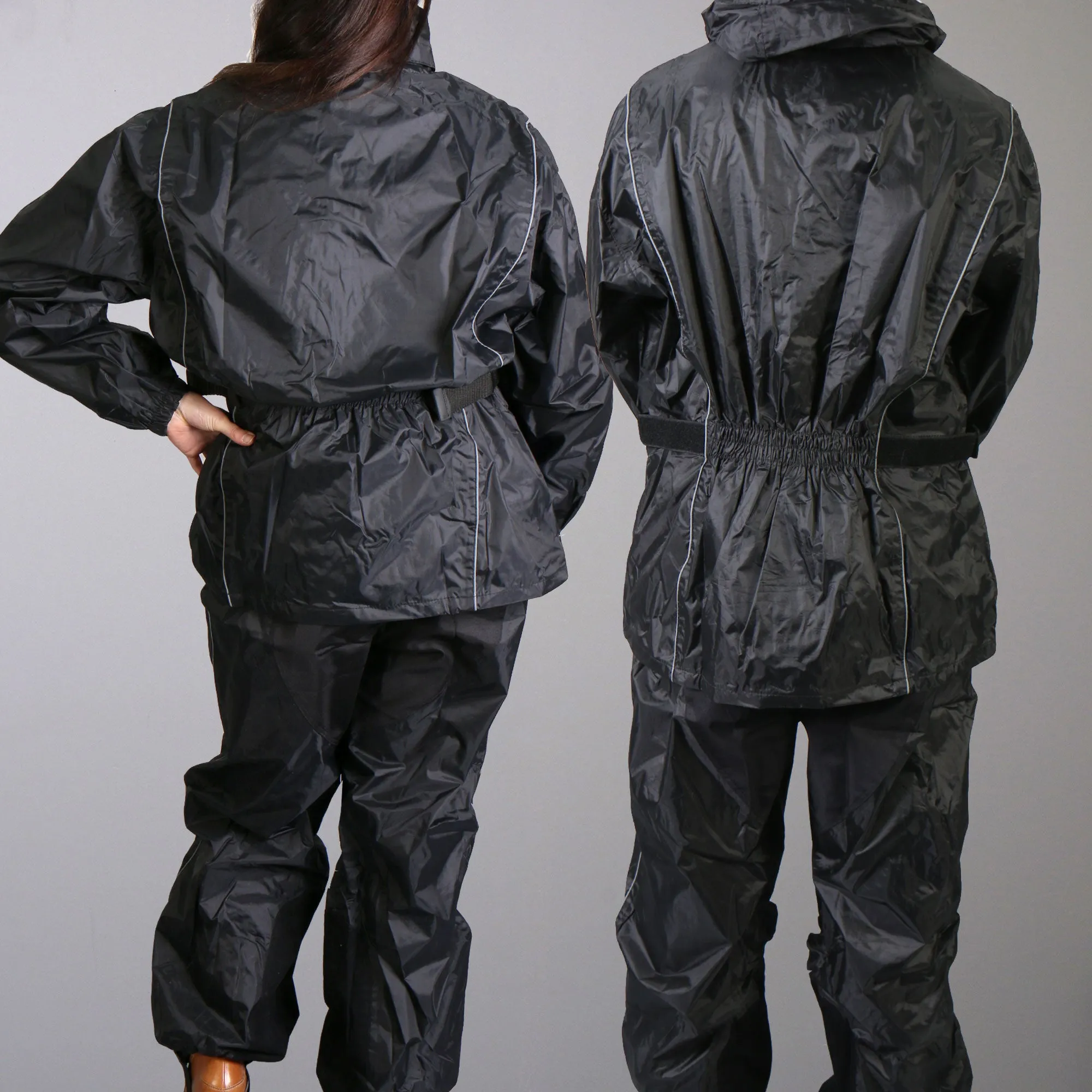 Hot Leathers Nylon Rain Suit w/Tote