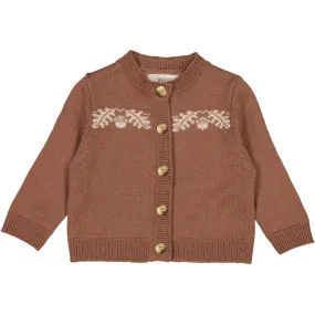 Knit Cardigan Acorn - vintage rose