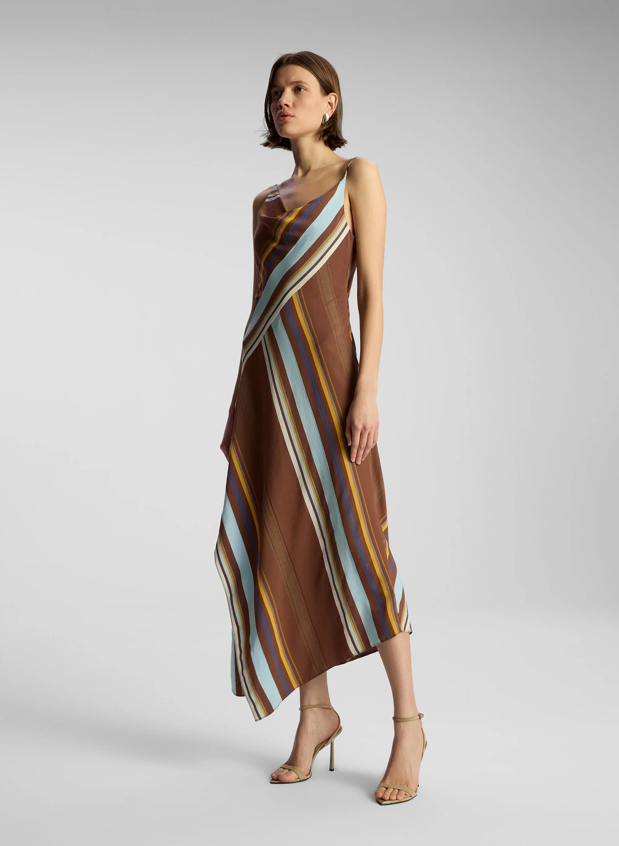 Lauren Striped Midi Dress