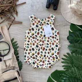 Leopard Bloomer Romper