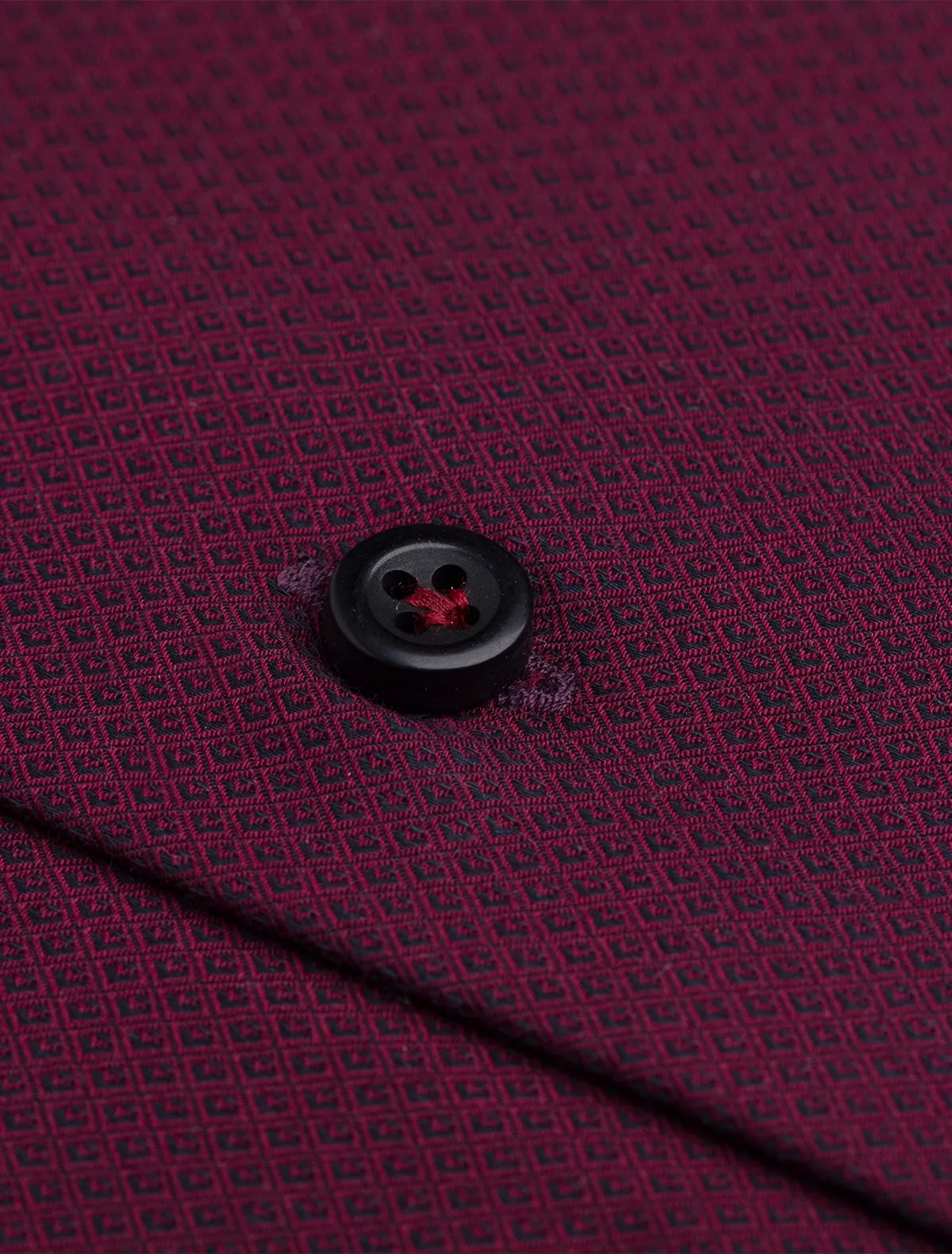 MAROON TEXRUED DRESS SHIRT