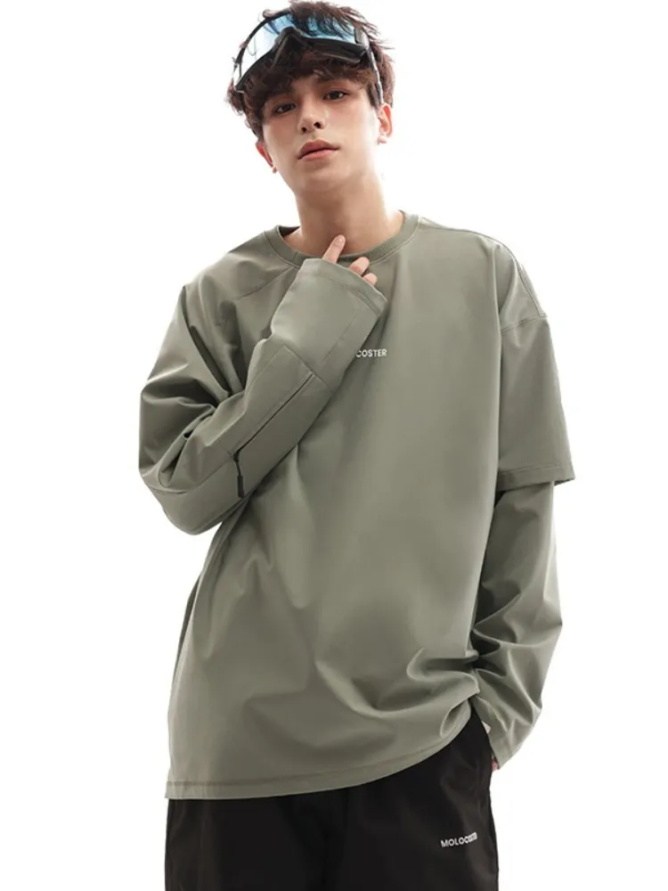 Molocoster Double Layer Sleeves Sweatshirt - Unisex