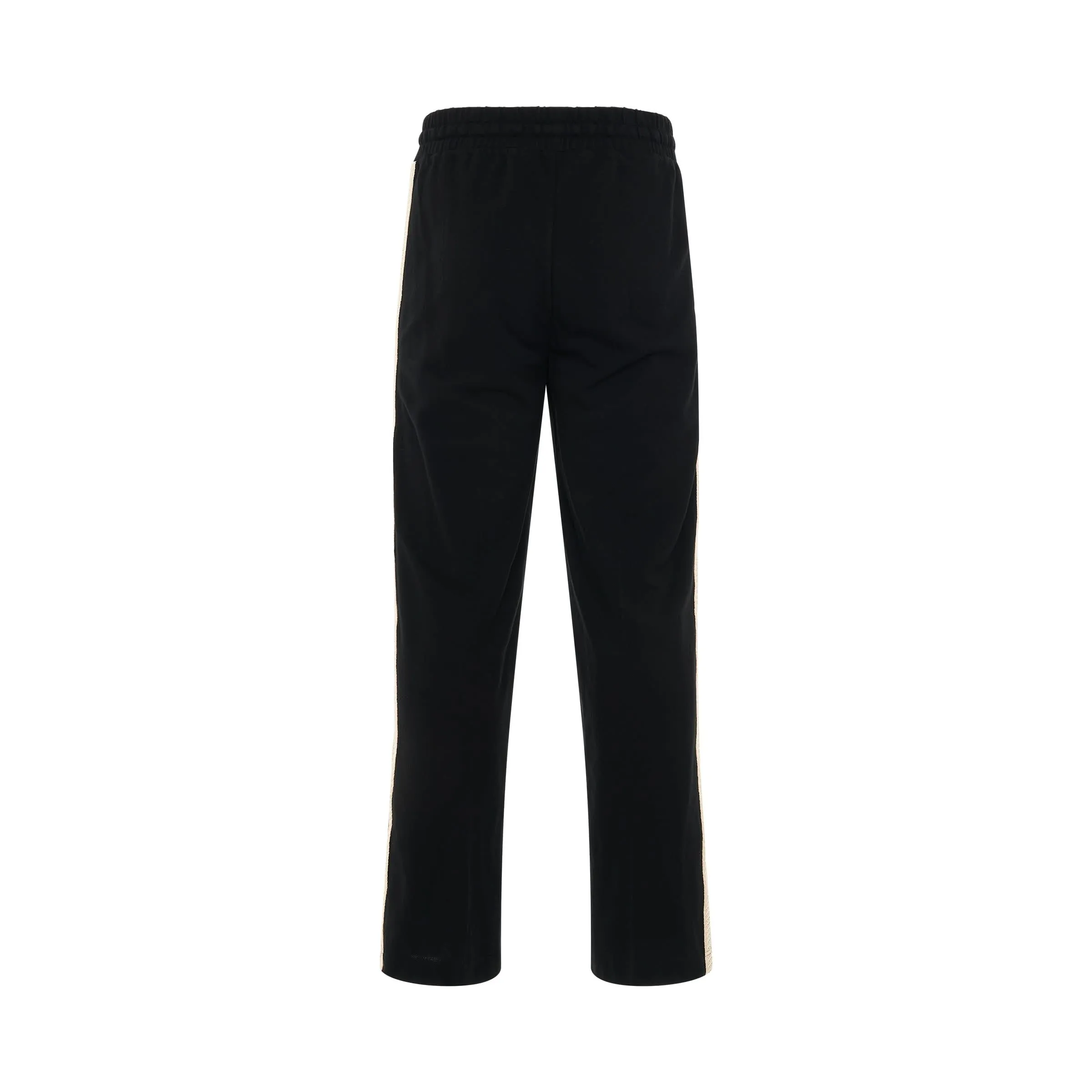 Monogram Piquet Track Pants in Black