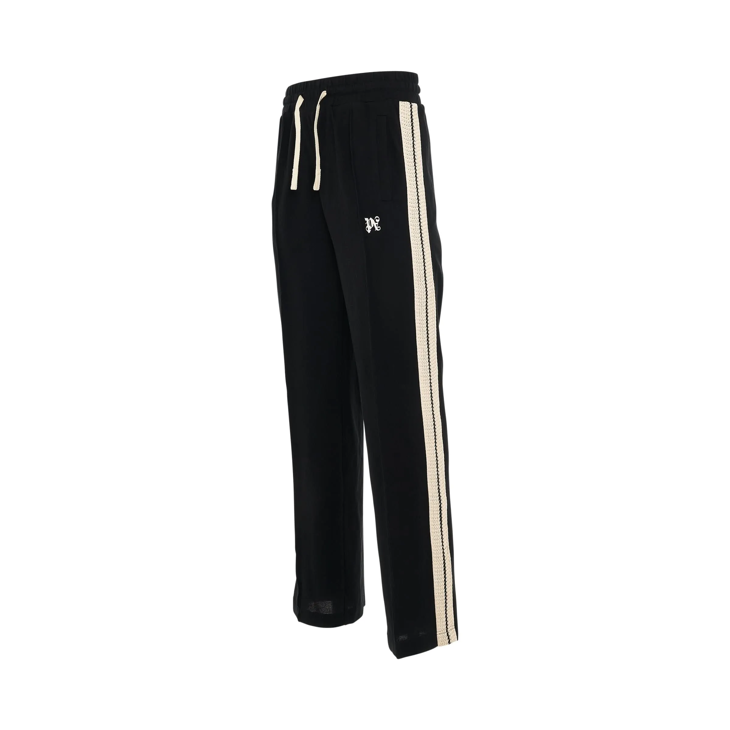 Monogram Piquet Track Pants in Black