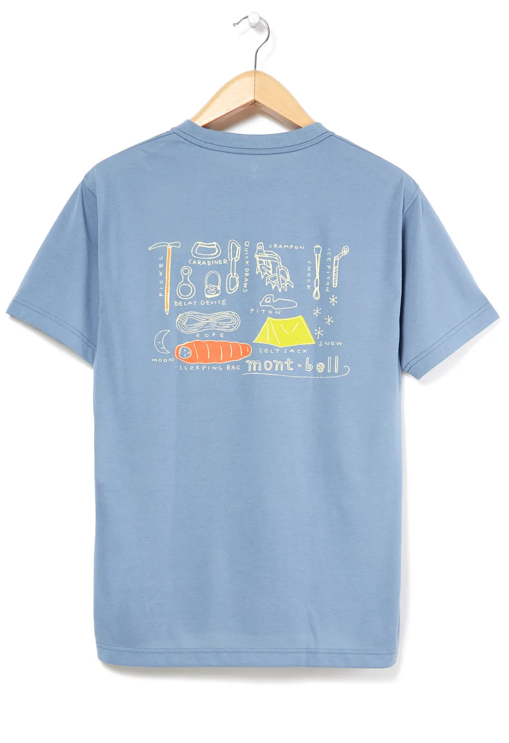 Montbell Wickron Mountain Gear T-Shirt - Blue