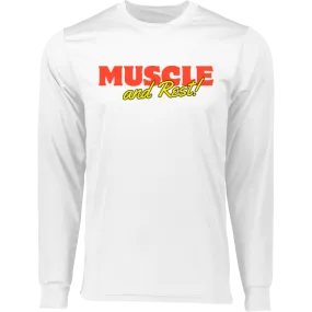 Muscle & Rest Long Sleeve Moisture-Wicking Tee