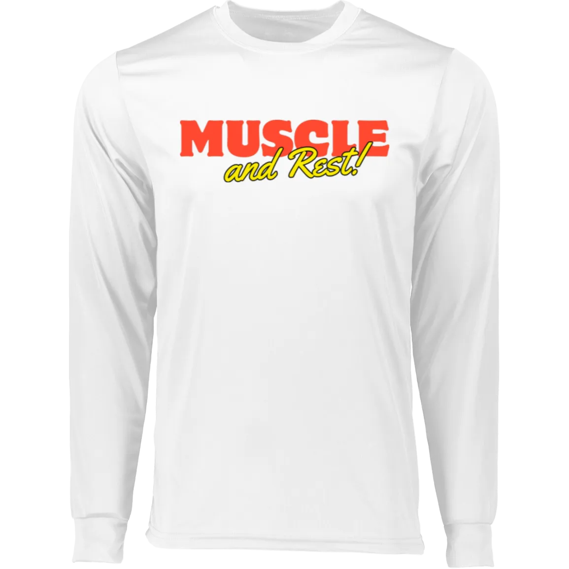 Muscle & Rest Long Sleeve Moisture-Wicking Tee