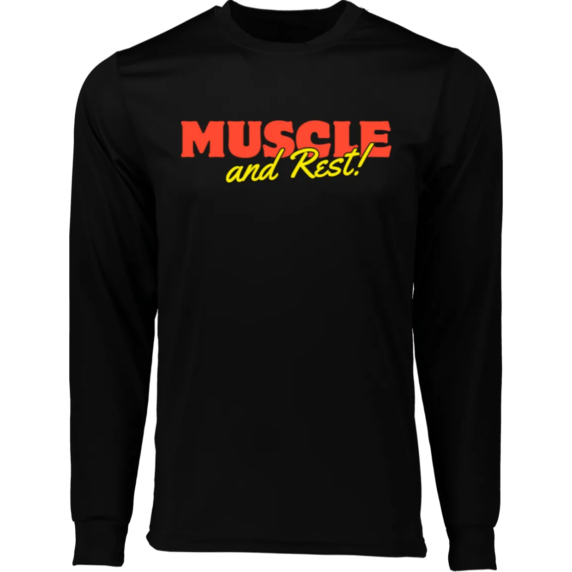 Muscle & Rest Long Sleeve Moisture-Wicking Tee