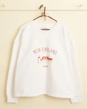 New England Crewneck - White