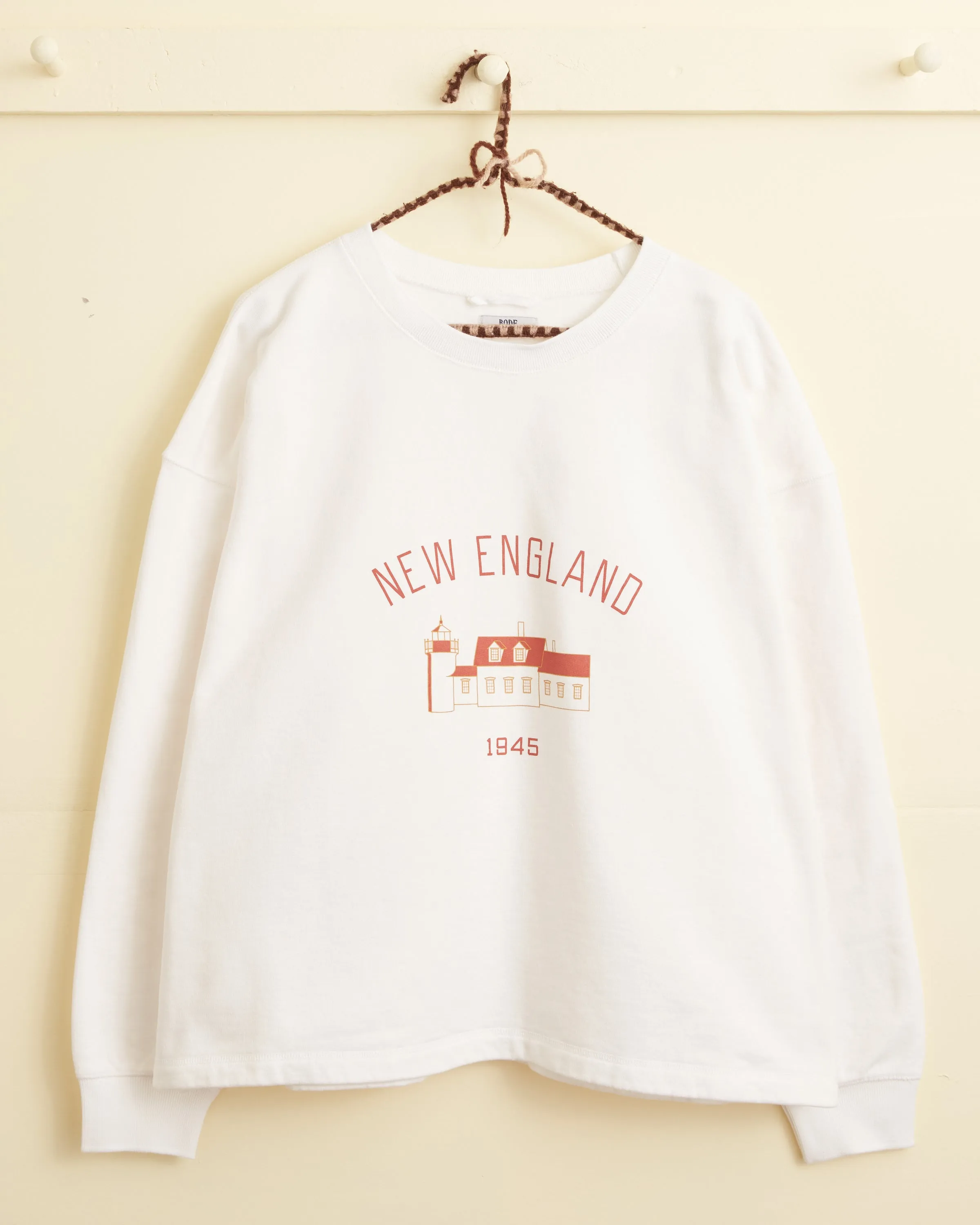 New England Crewneck - White