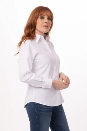 Oxford Women's Dress Shirt- White