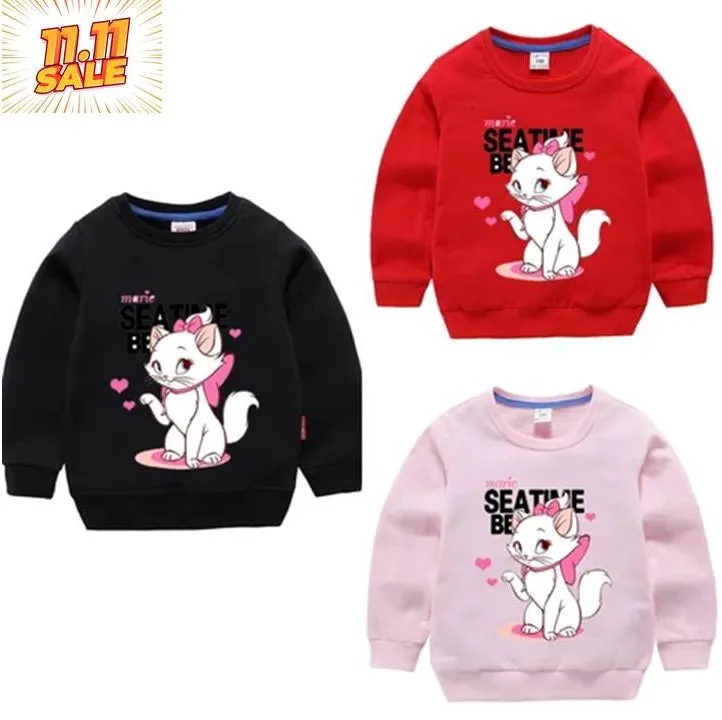 PACK OF 3 PRINTED KIDS SWEAT SHIRTS FOR GIRLS (Print 204)