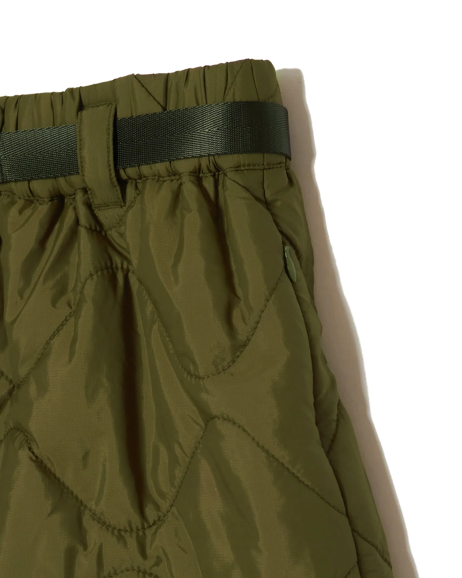 #QUILTING ADJUSTABLE SKIRT KHAKI