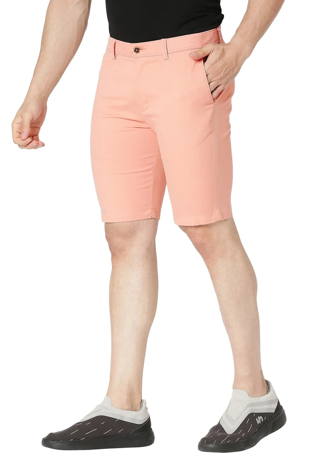 Regular Fit Cotton Stretch Shorts