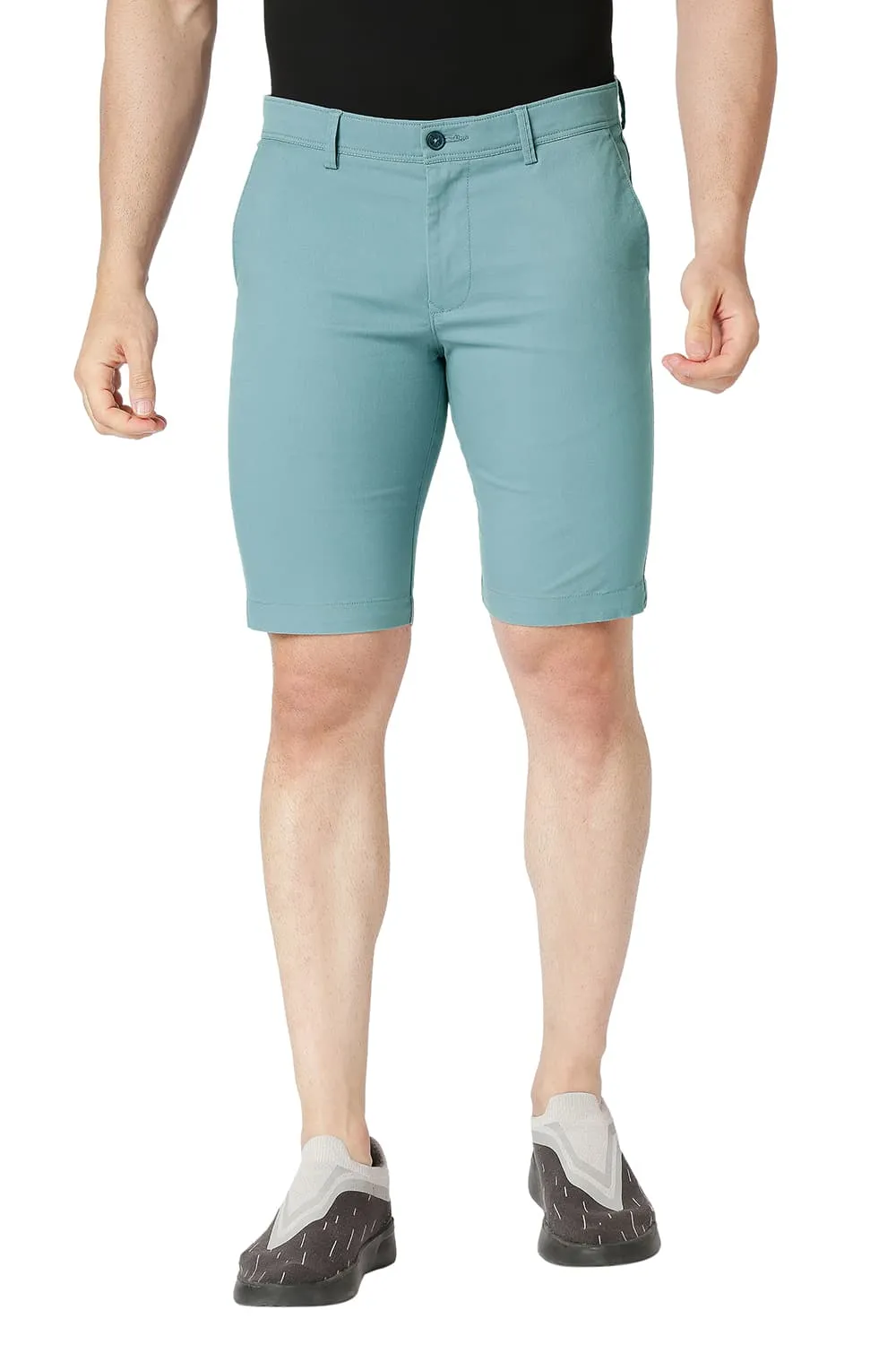 Regular Fit Cotton Stretch Shorts