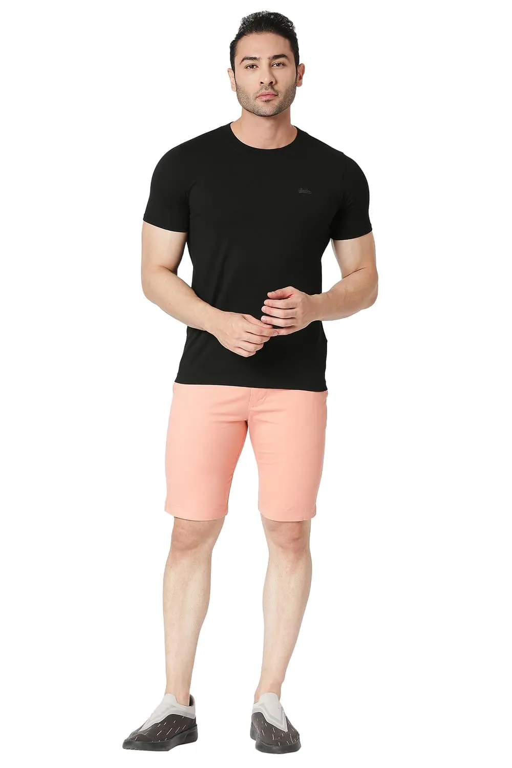 Regular Fit Cotton Stretch Shorts