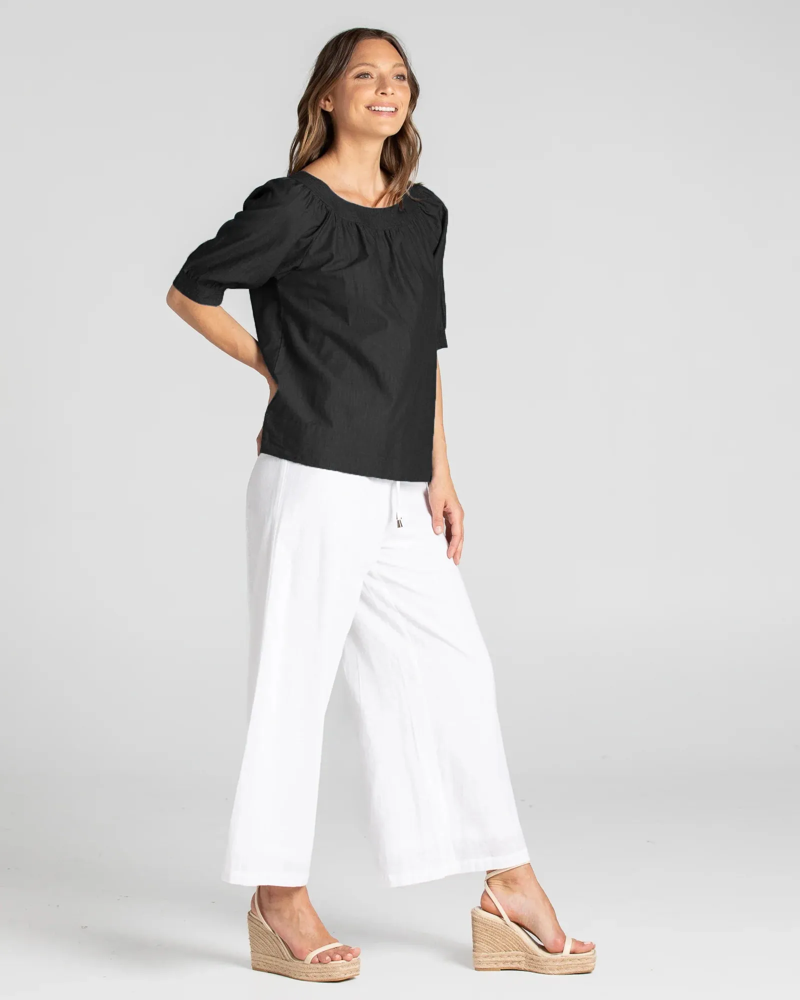 Ria Pant Basic - White