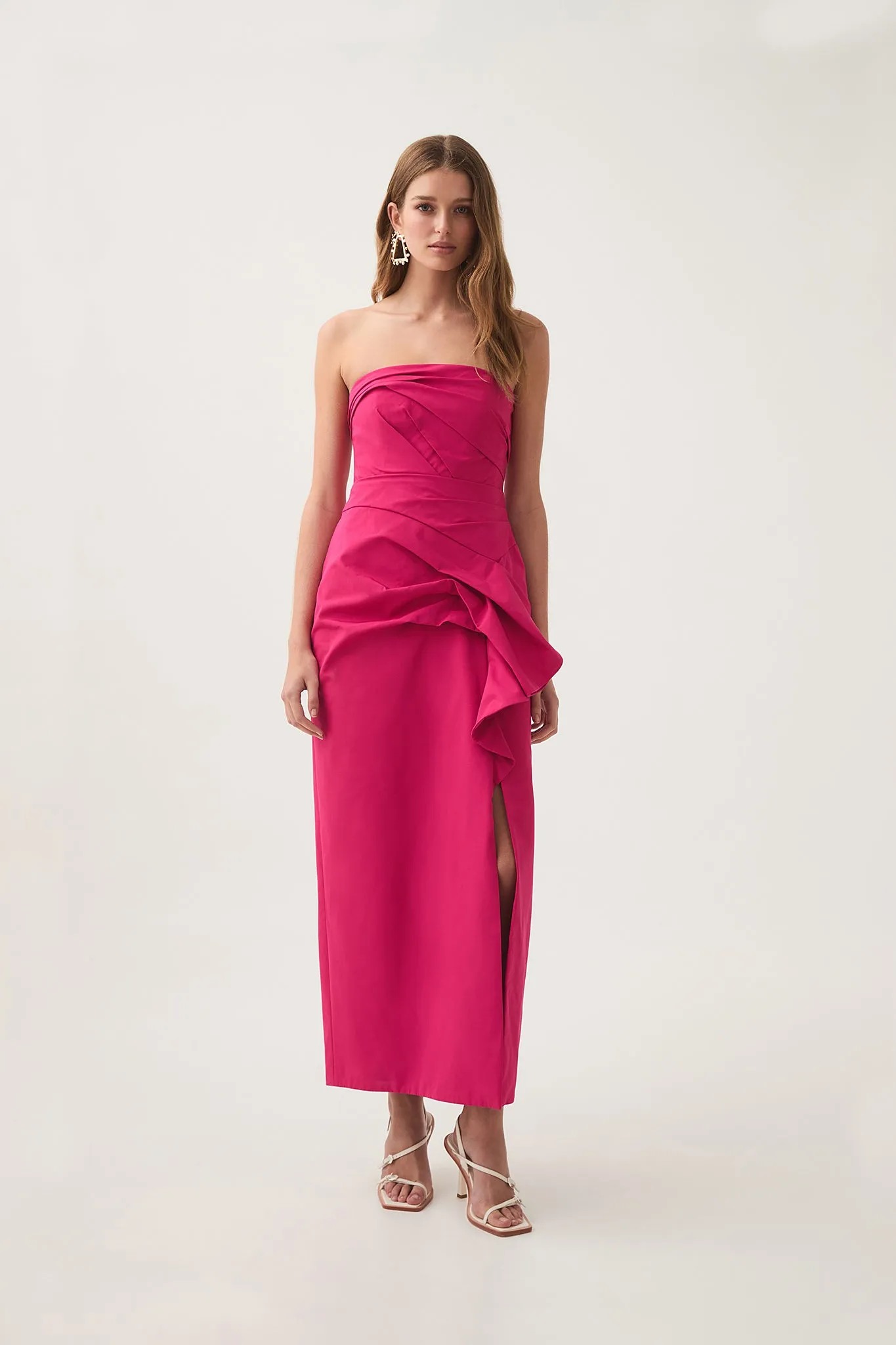 Roma Draped Midi Dress