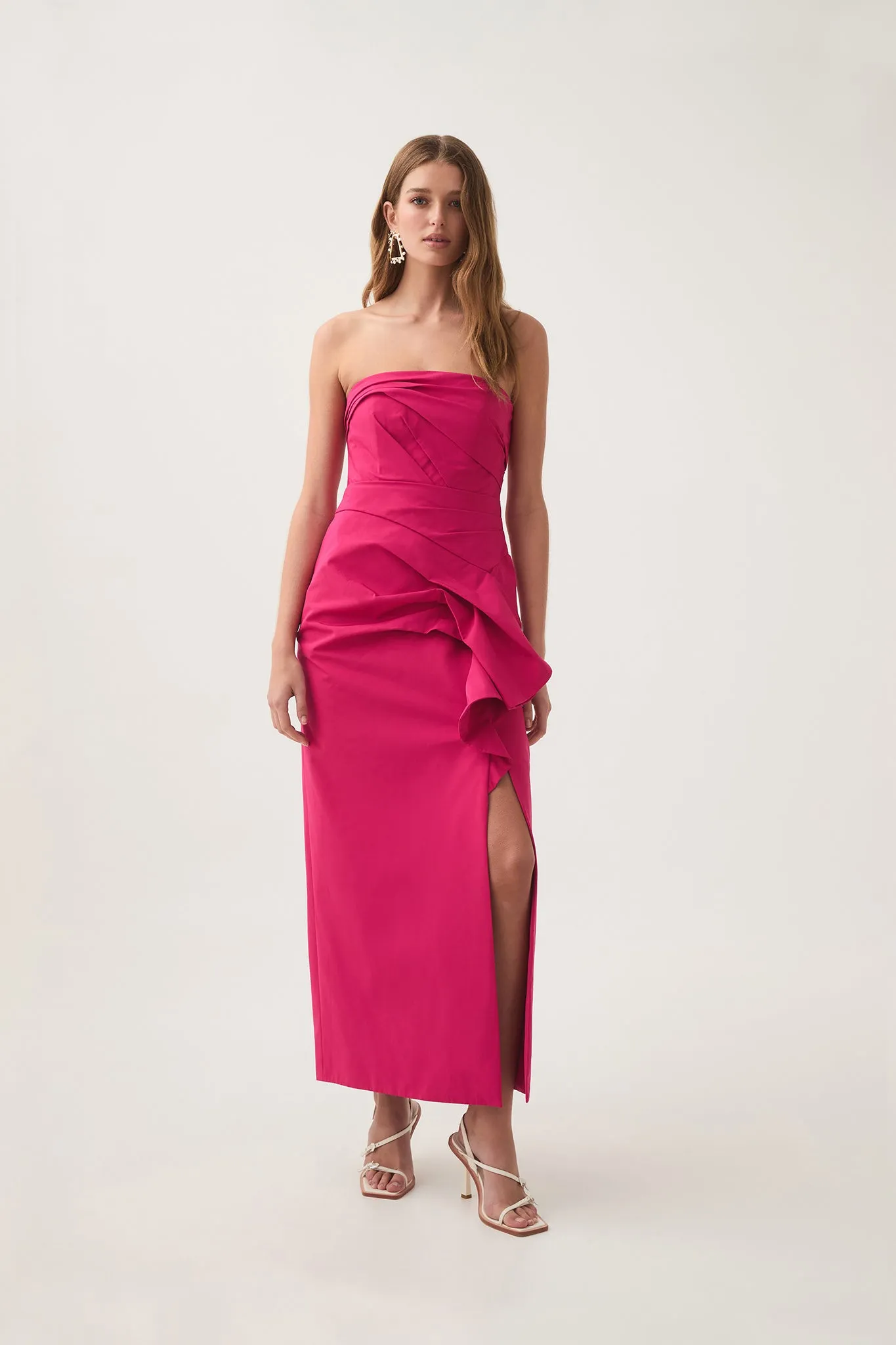 Roma Draped Midi Dress