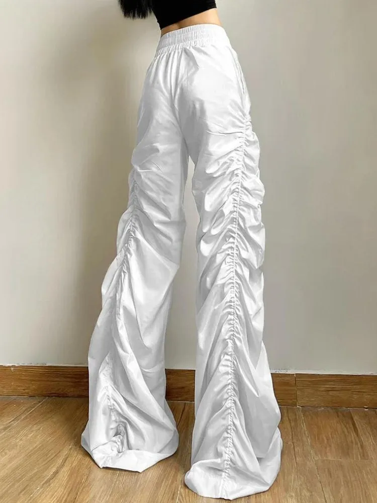 Ruched Parachute Pants