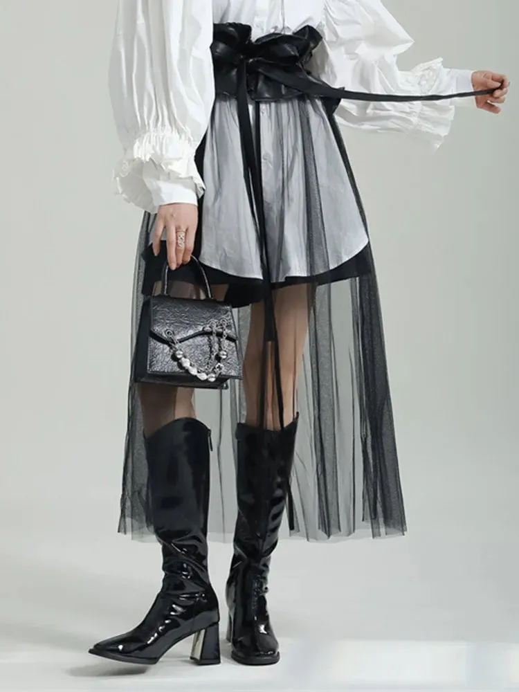 Rufus Sheer Tulle Skirt