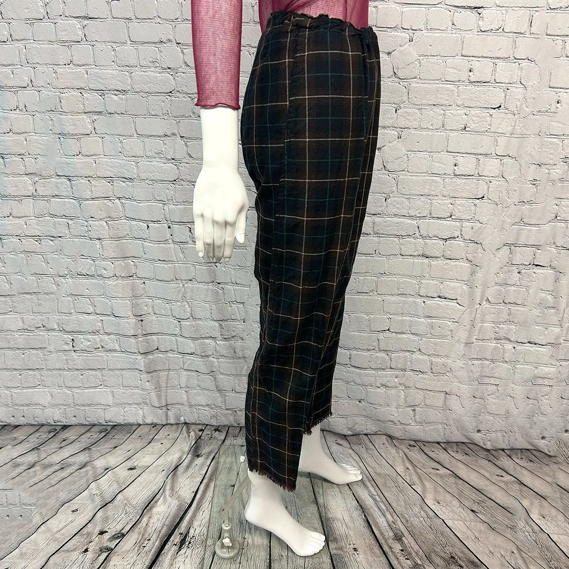 SALE! Vivienne Pant in Brown Plaid by Paper Temples