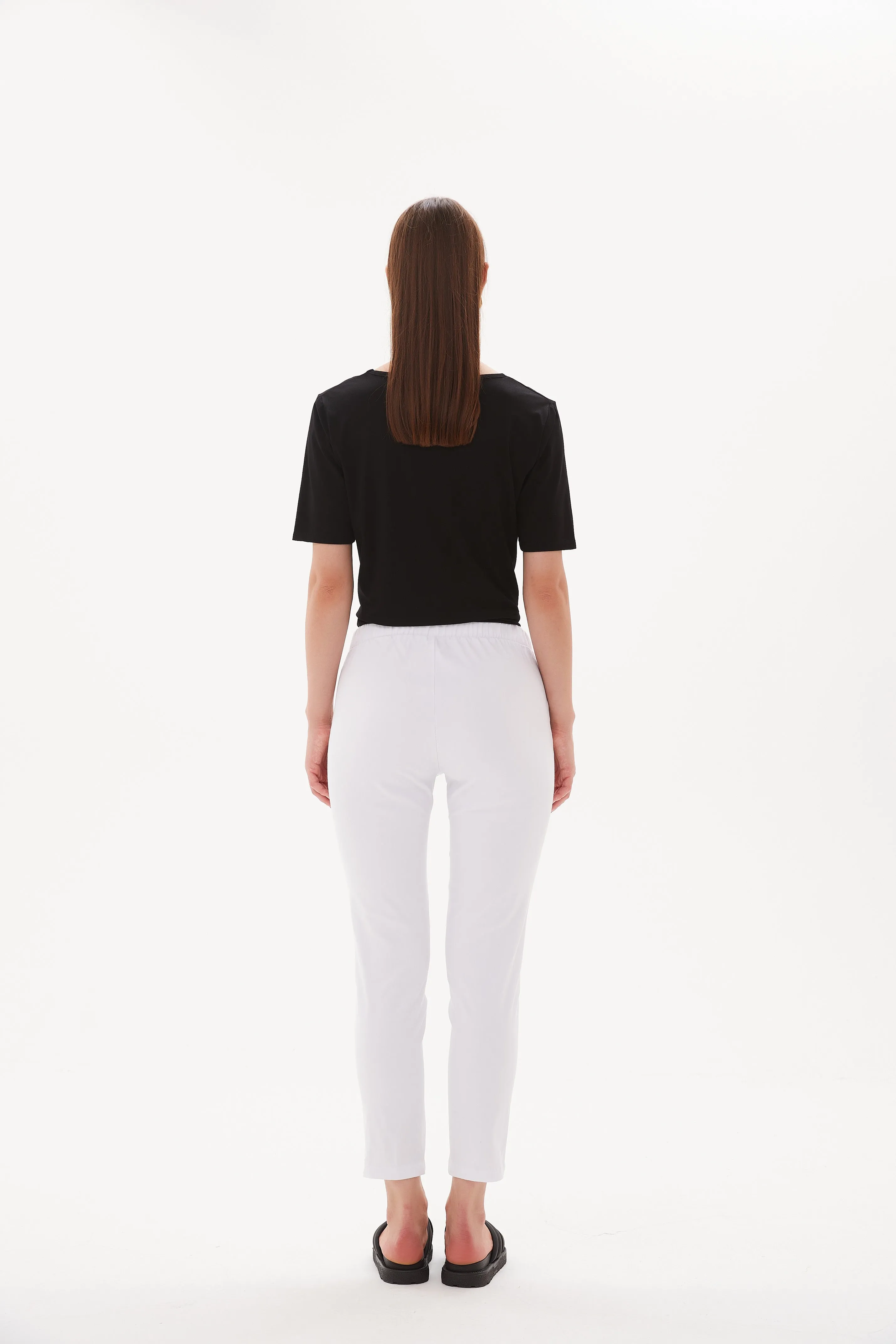 Straight Crop Pant High Ankle