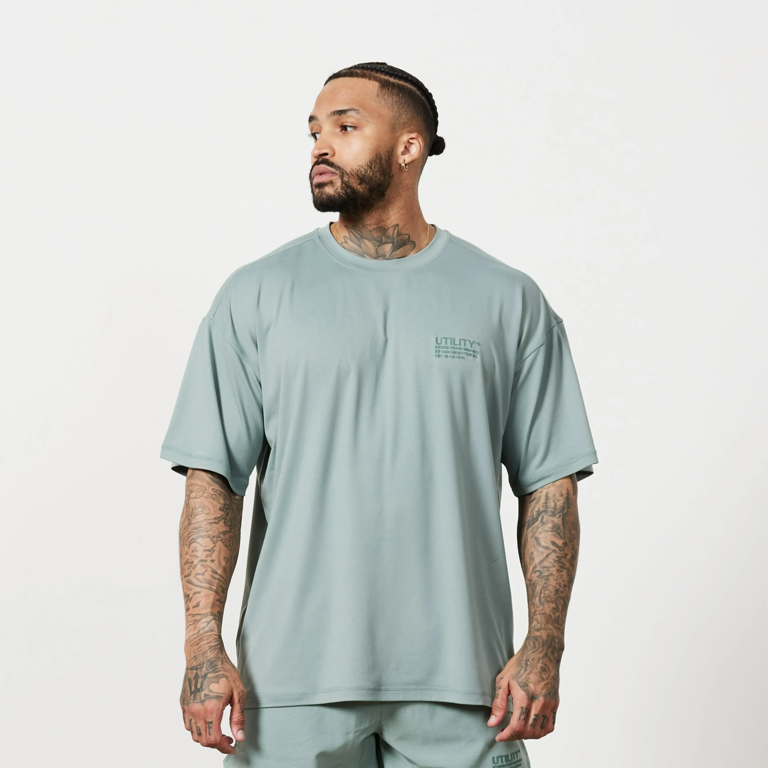 Vanquish Utility Frost Green Oversized T Shirt