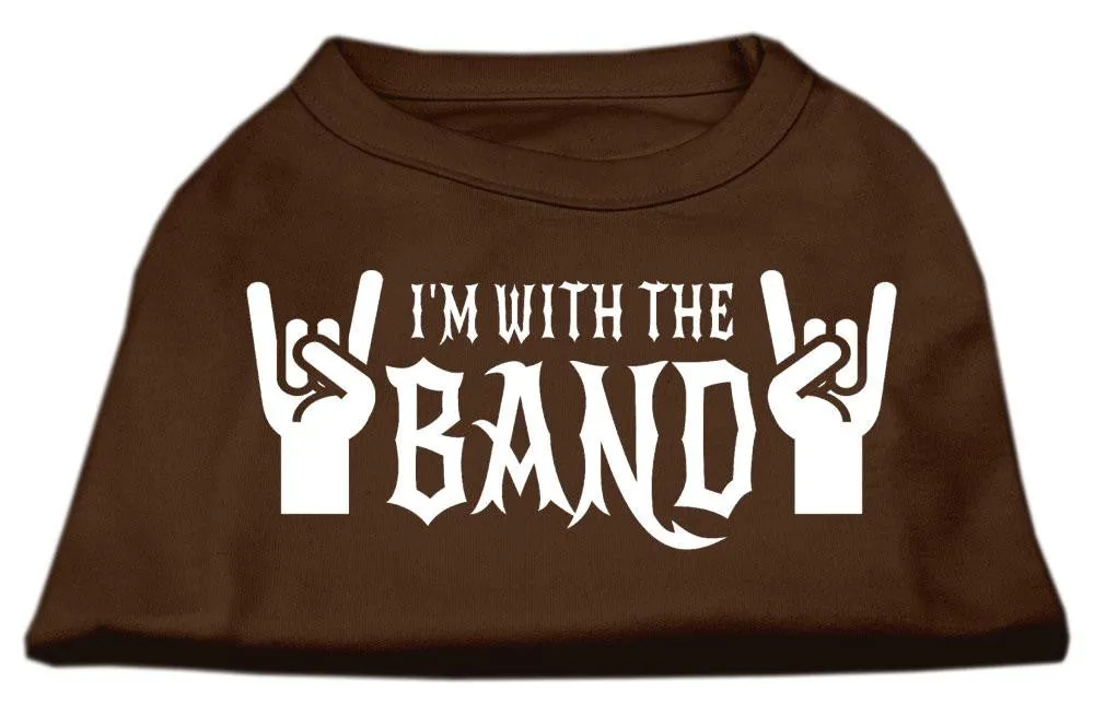 With the Band Screen Print Shirt Brown XL (16)