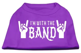 With the Band Screen Print Shirt Purple XXL (18)