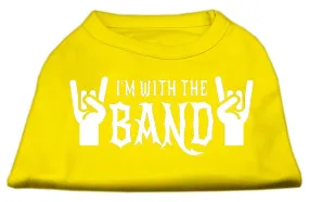 With the Band Screen Print Shirt Yellow XXXL (20)