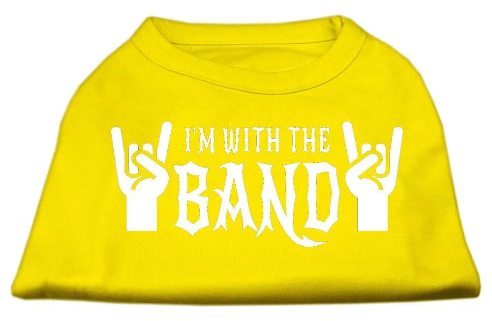 With the Band Screen Print Shirt Yellow XXXL (20)