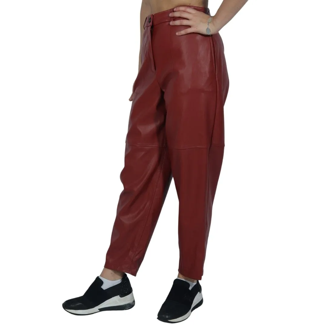 WORTHINGTON - Ankle Length Faux-Leather Pants